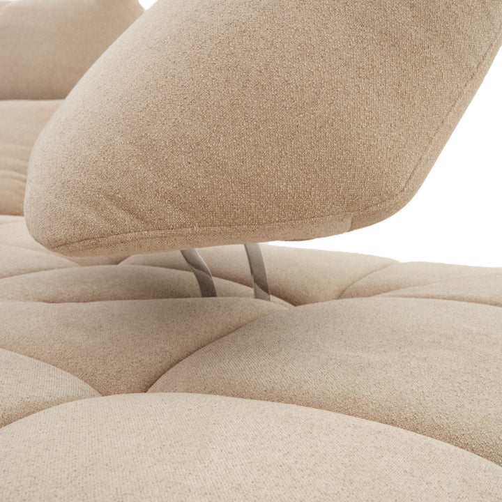 Nerida Fabric Sectional Sofa Beige