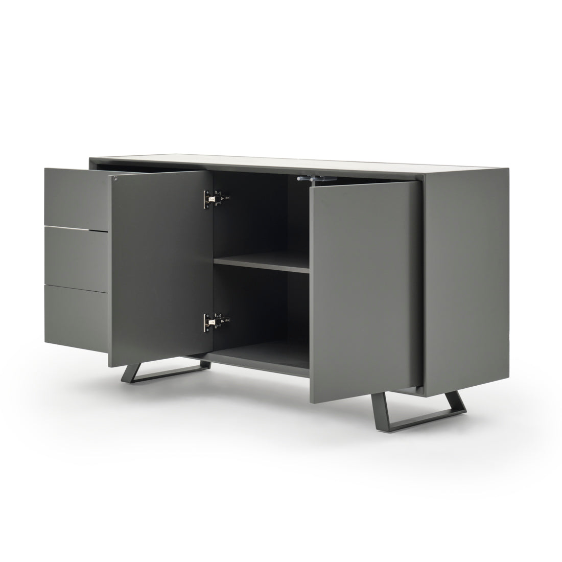 Wimzy Wood Sideboard Dark Grey