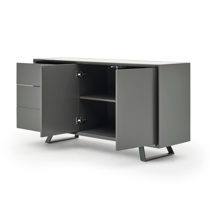 Wimzy Wood Sideboard Dark Grey