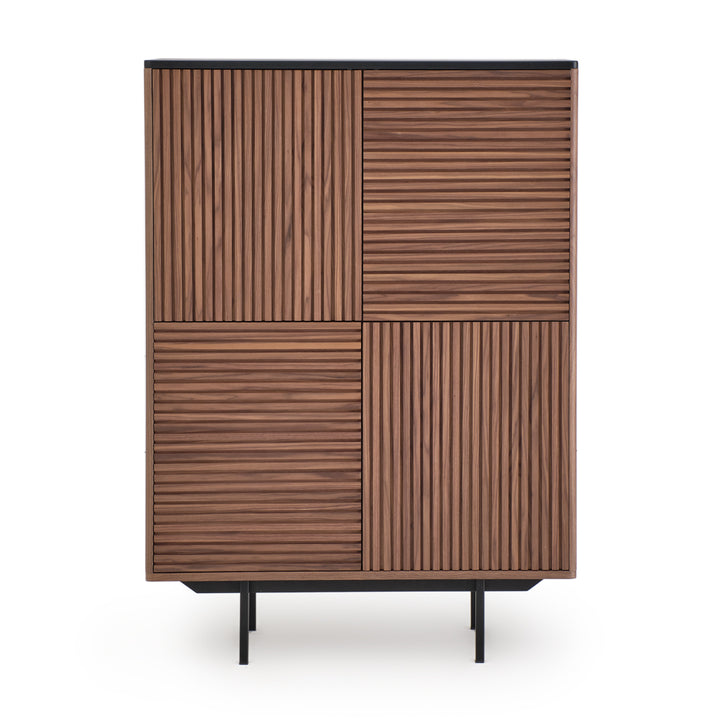 Emory Wood Curio Dark Brown