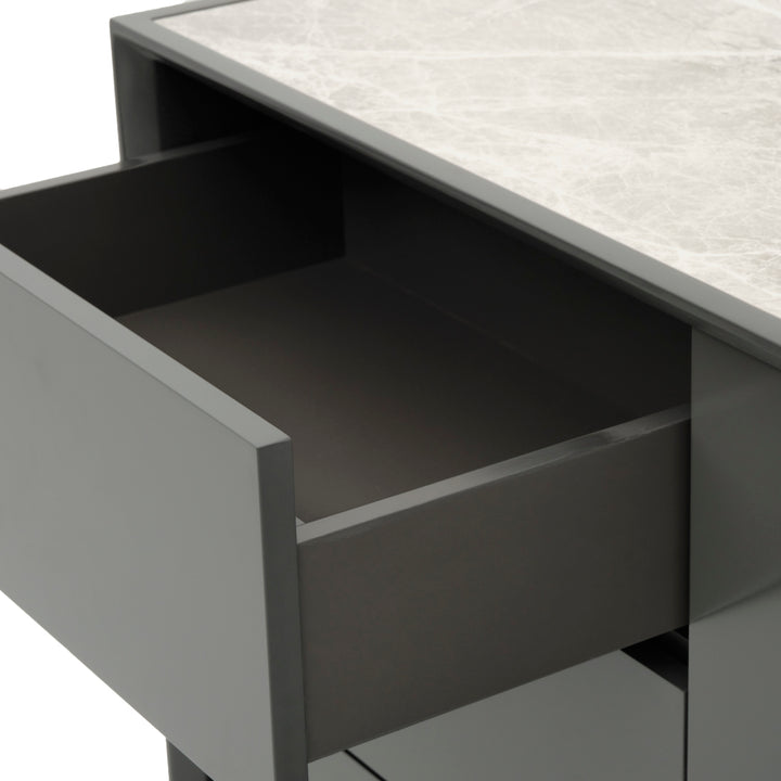 Wimzy Wood Sideboard Dark Grey