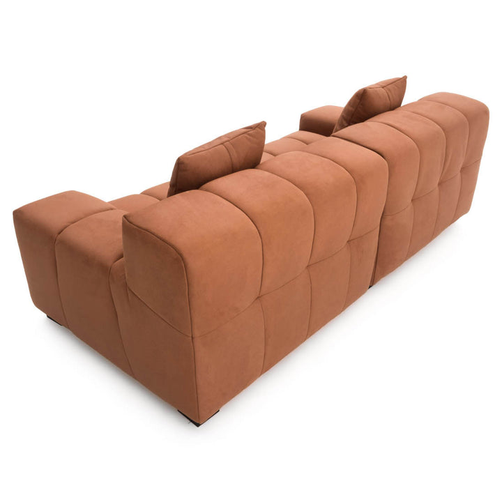 Norika Fabric Modular Sofa Orange