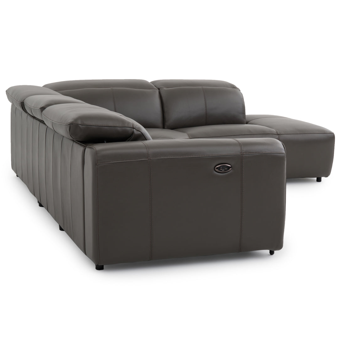 Wilnoir Reclining Sectional Sofa Dark Grey