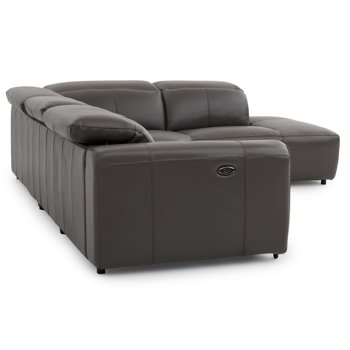 Wilnoir Reclining Sectional Sofa Dark Grey