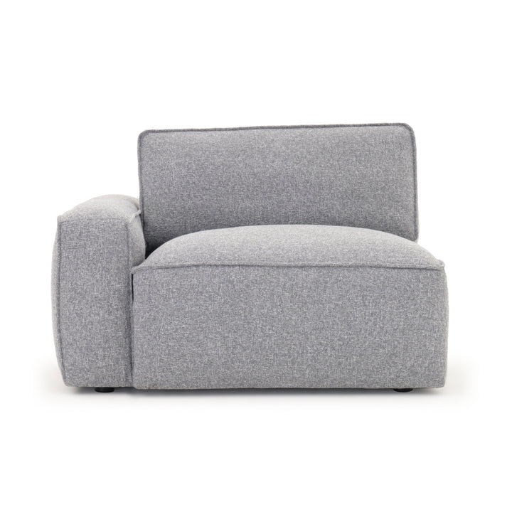 Nash Modular Left Chair Dark Grey