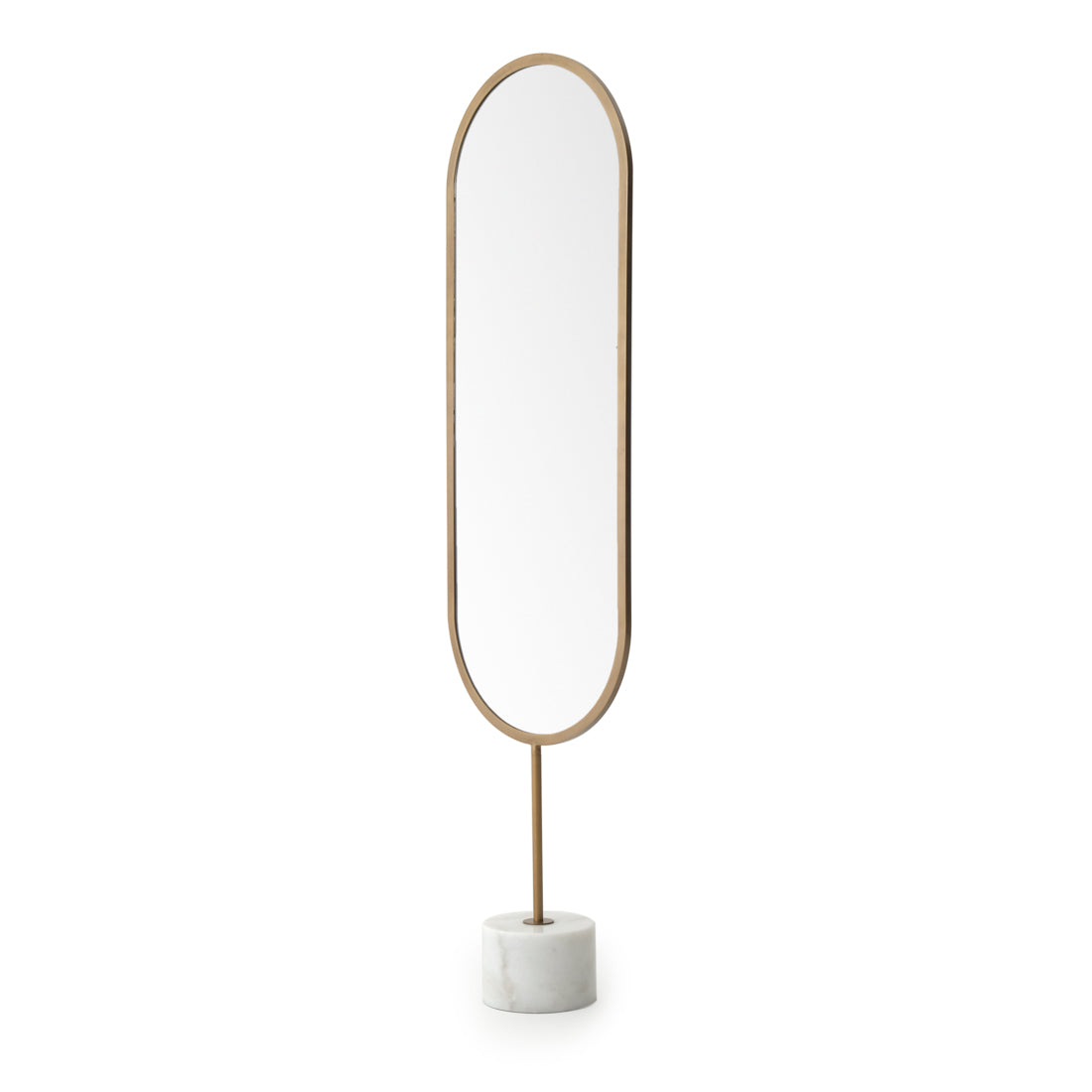 Warli Floor Mirror White