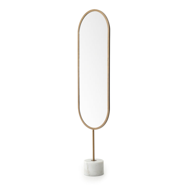 Warli Floor Mirror White