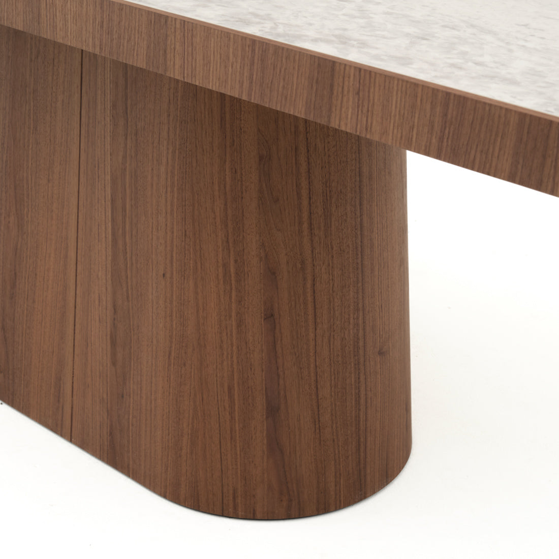 Evana Ceramic Dining Table Dark Brown