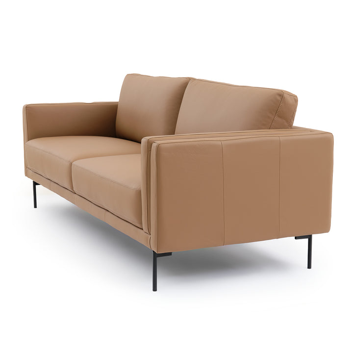 Everly Leather Sofa Cognac