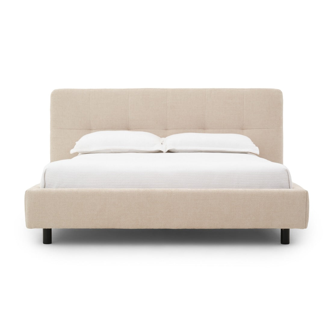 Esmarie Fabric King Bed Beige