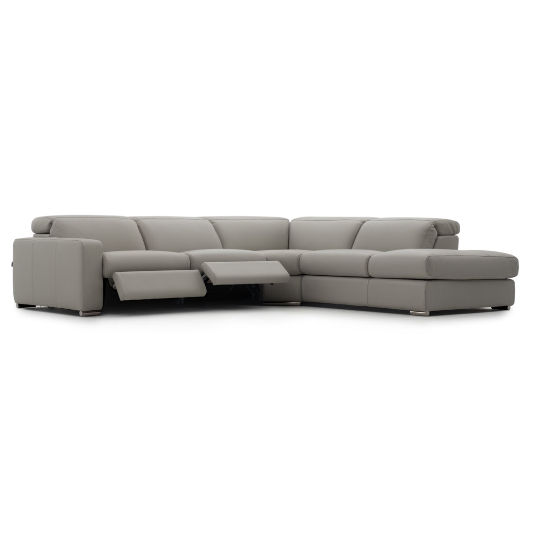 Whitmore Reclining Sectional Sofa Light Grey