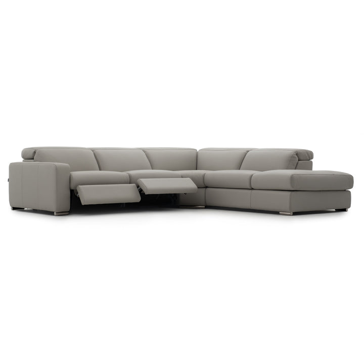 Whitmore Reclining Sectional Sofa Light Grey