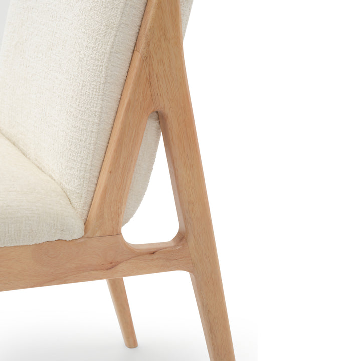 Edrina Fabric Chair White