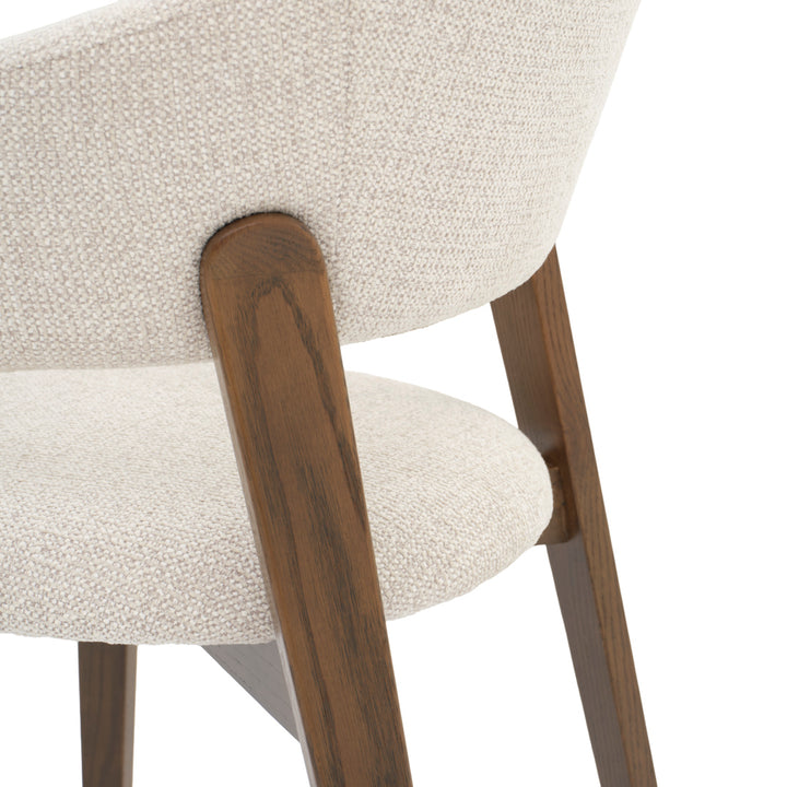Nimesha Fabric Armchair Light Grey