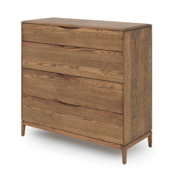 Nicolette 4-Drawer Chest Dark Brown