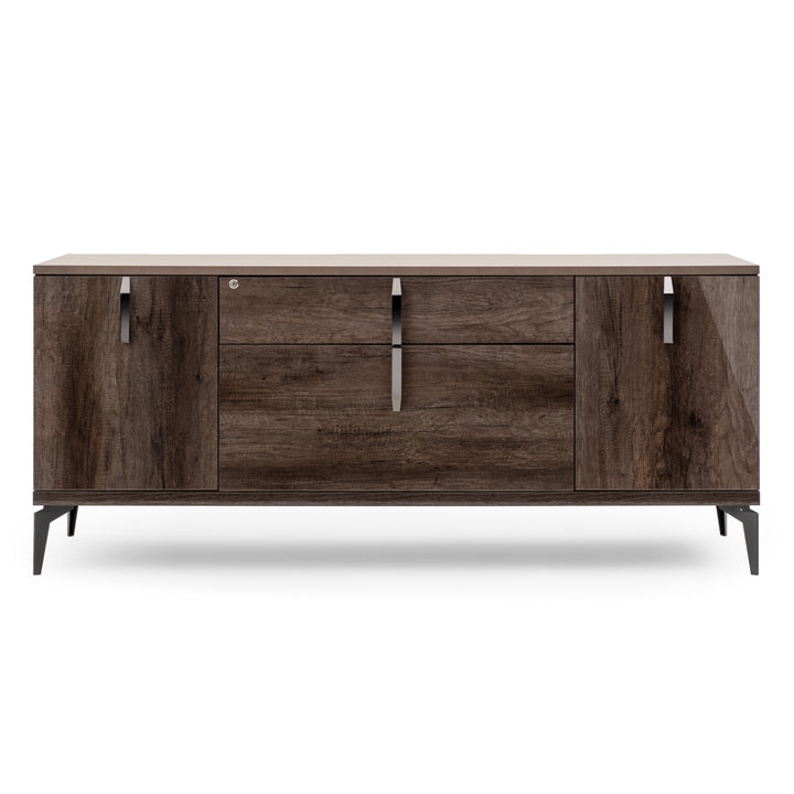 Winslet 4-Drawer Filing Cabinet Dark Brown