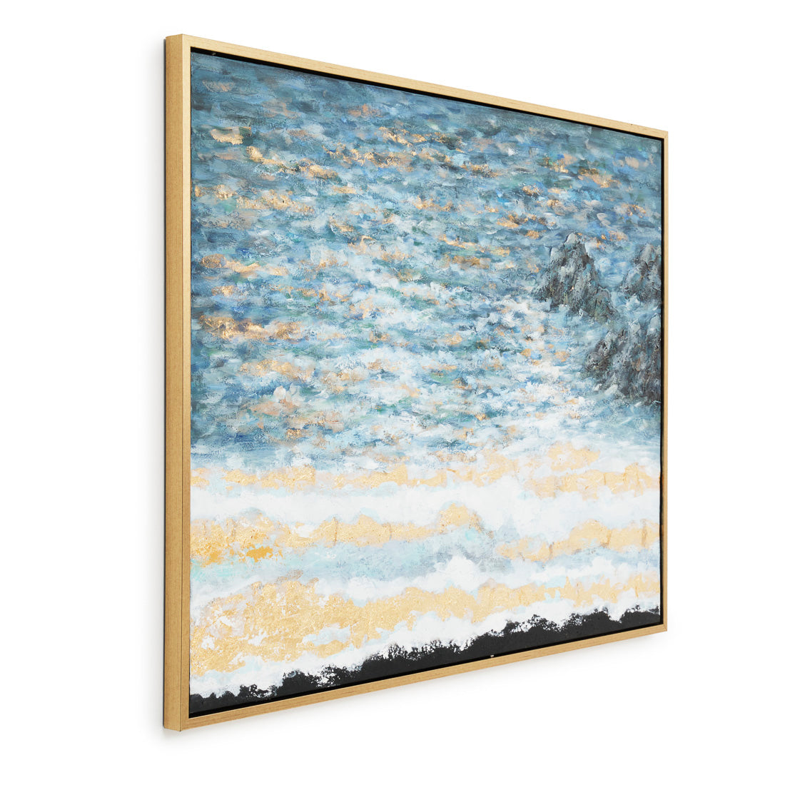 Nagua Painting on Canvas Dark Blue