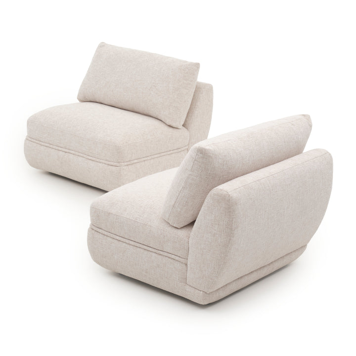Esteli Fabric Modular Loveseat Beige