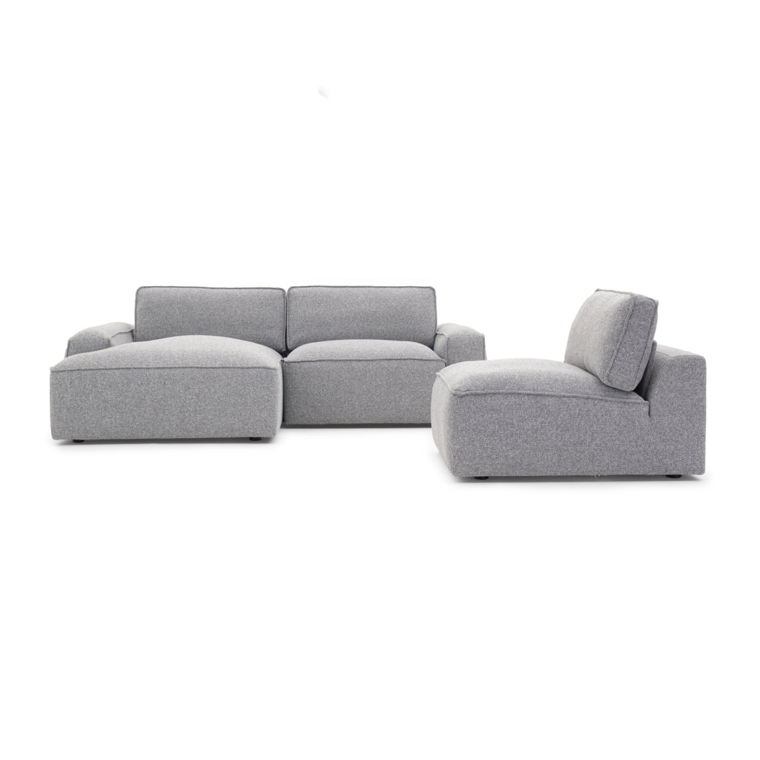 Nash Fabric Modular Set Dark Grey