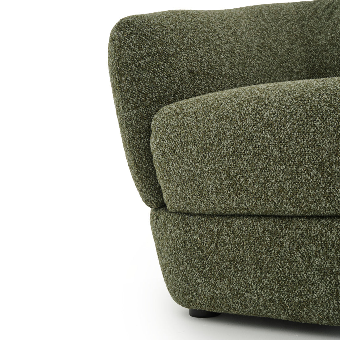 Nesla Fabric Accent Chair Dark Green