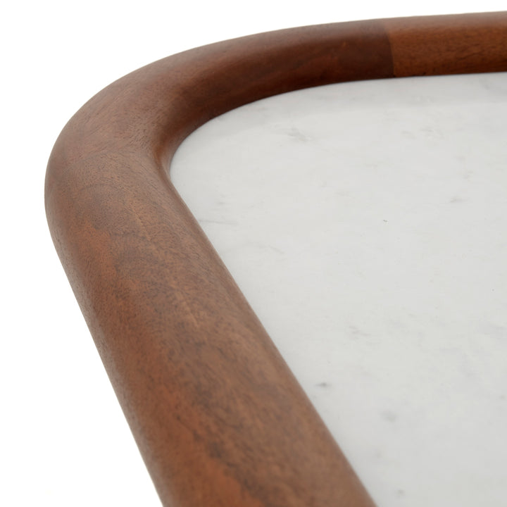 Nesta Wood Coffee Table Dark Brown