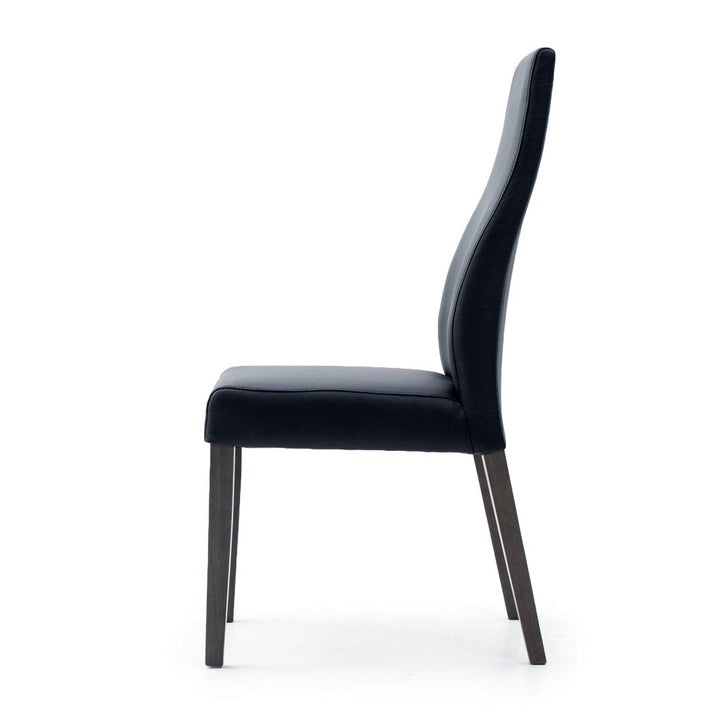 Jennifer Leather Chair Black