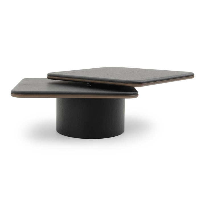 Novalee Wood Coffee Table Black