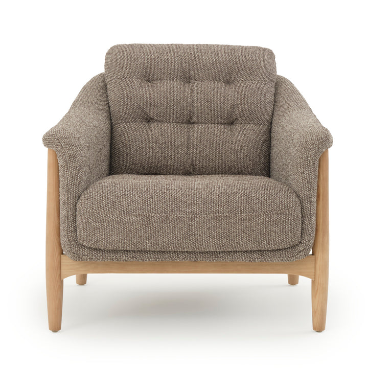 Naranda Fabric Accent Chair Dark Brown