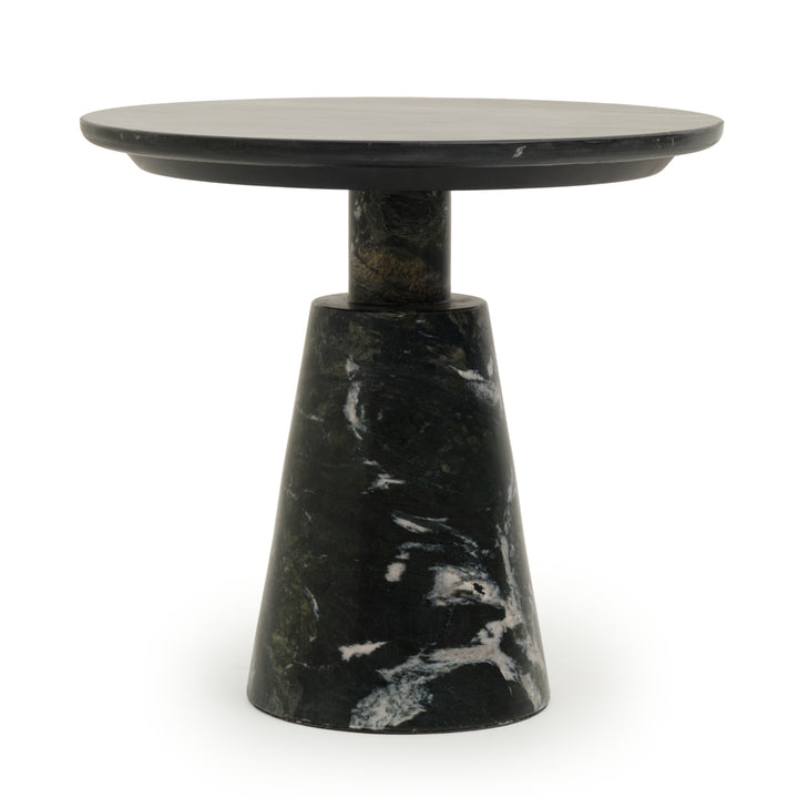 Esana Marble Accent Table Black