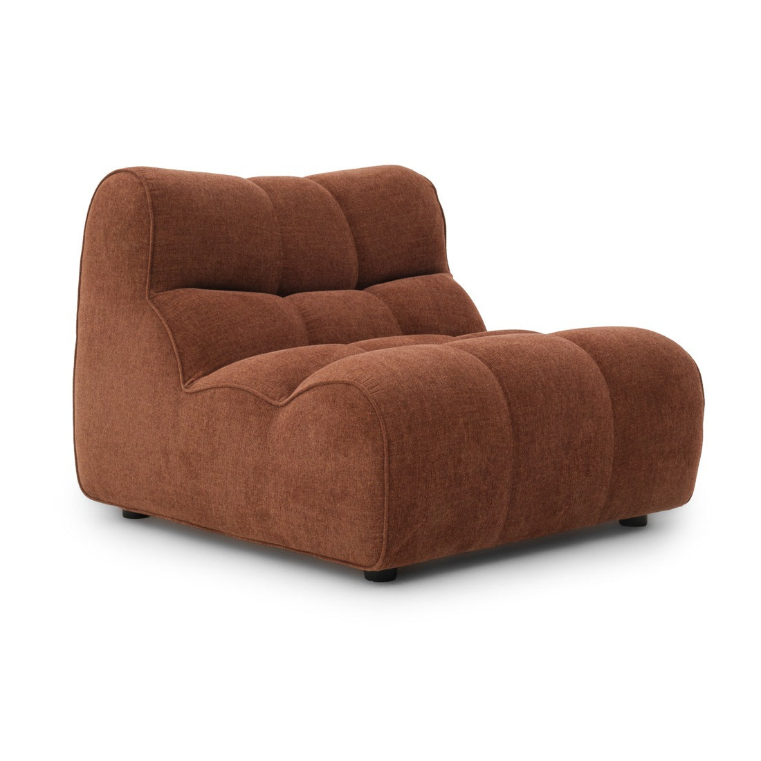 Nissima Fabric Accent Chair Dark Brown