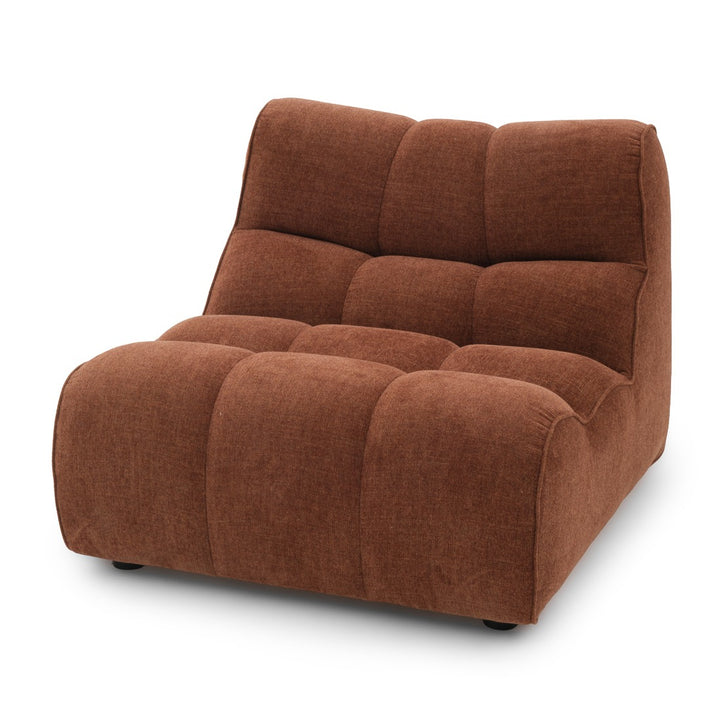 Nissima Fabric Accent Chair Dark Brown
