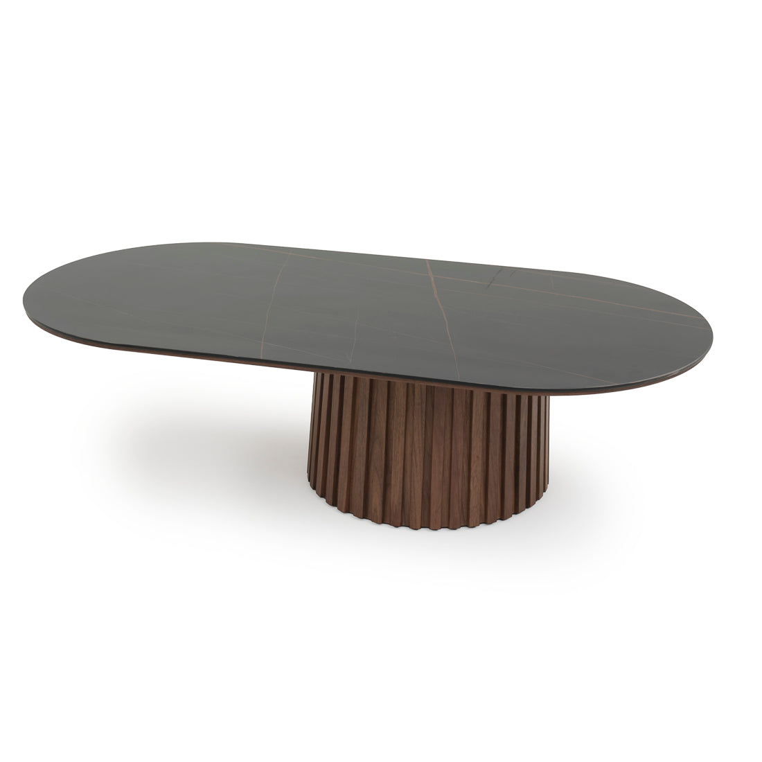 Elzie Ceramic Coffee Table Black