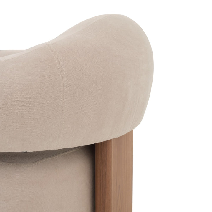 Emily Fabric Accent Chair Beige