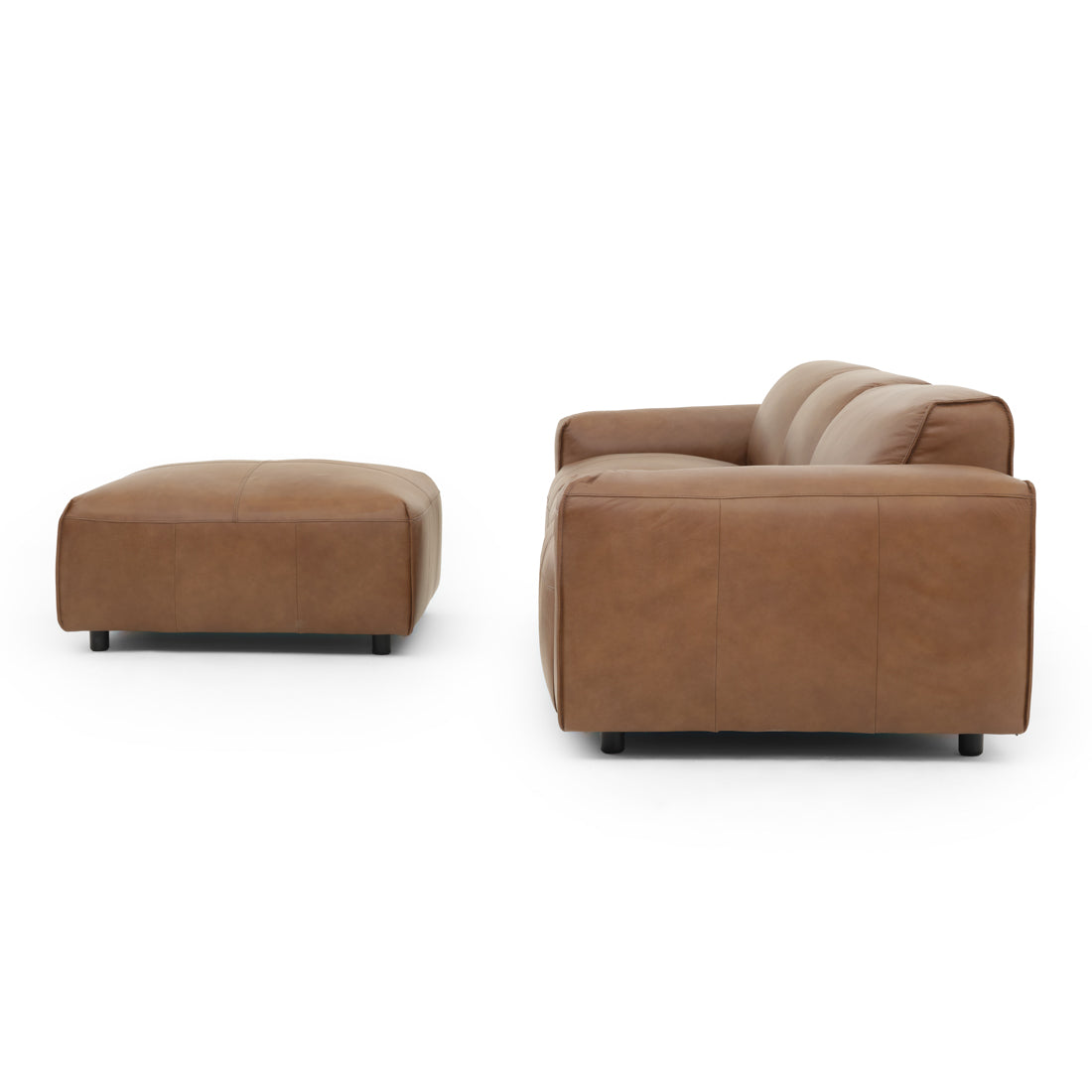 Nessa Leather Modular Set Dark Brown