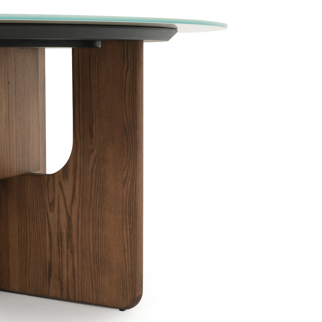 Nicolette Glass Dinette Table Beige