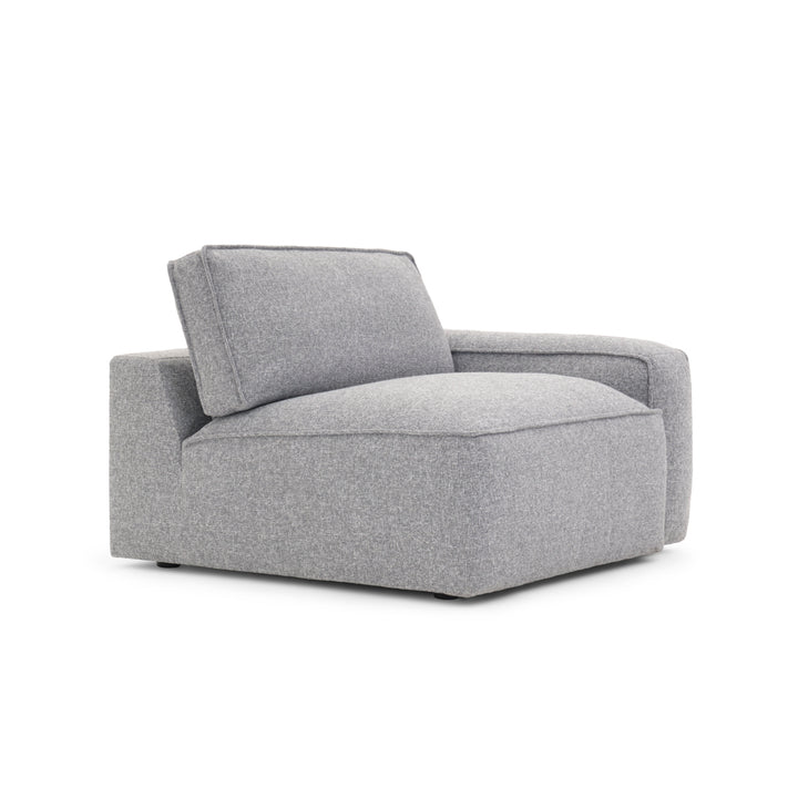 Nash Modular Right Chair Dark Grey