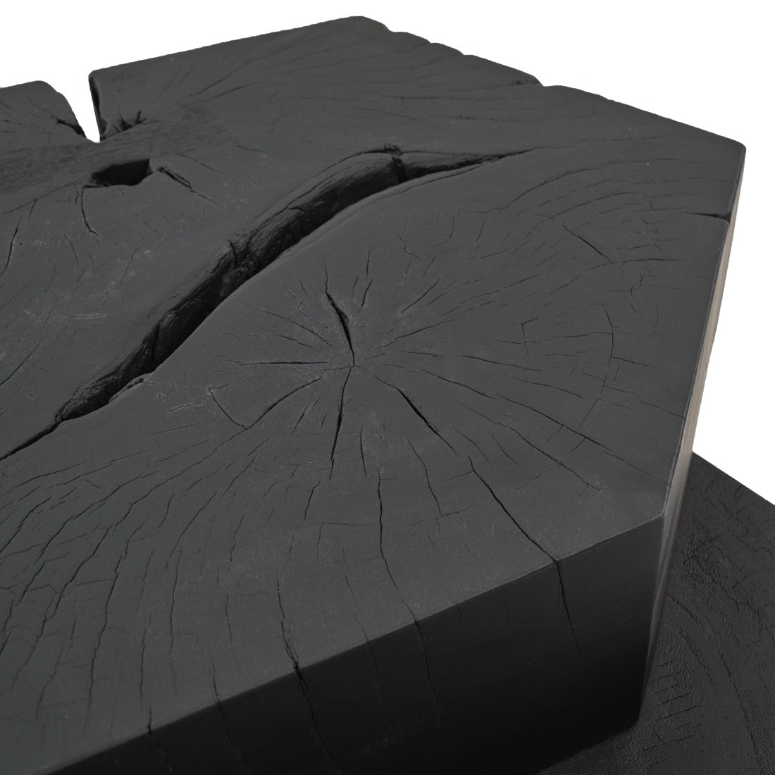 Waver Wood Coffee Table Black
