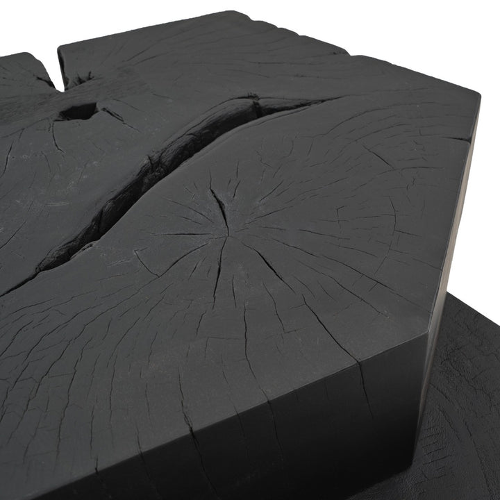 Waver Wood Coffee Table Black