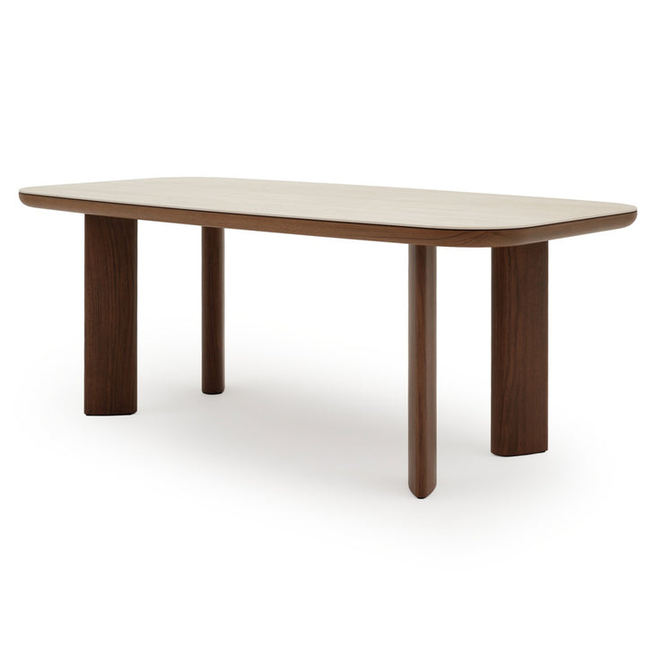 Navani Dining Table Light Brown