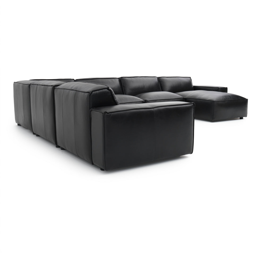 Nook Leather Modular Set Black