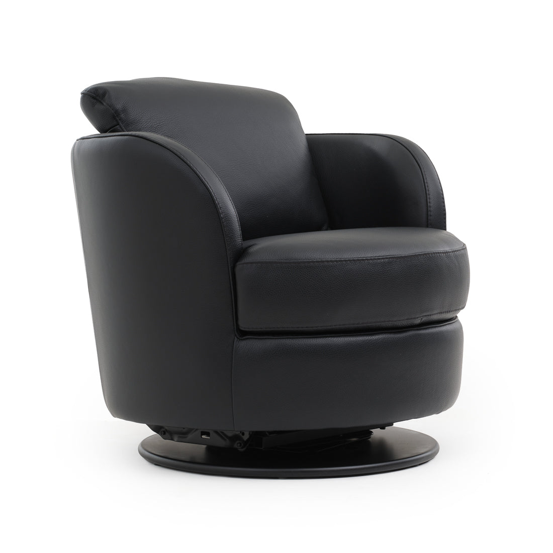 Wedia Swivel Accent Chair Black