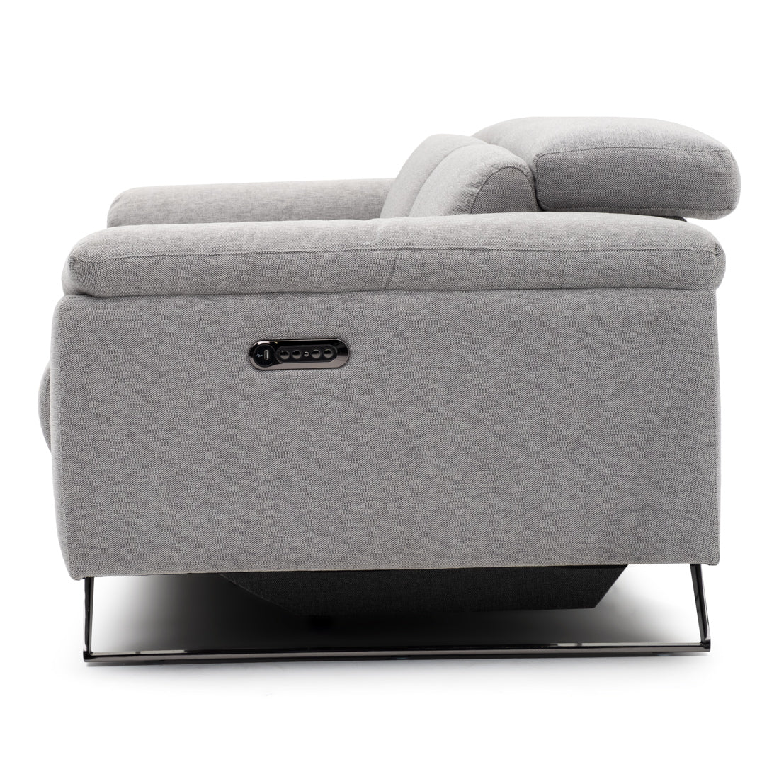 Warren Fabric Reclining Sofa Light Grey