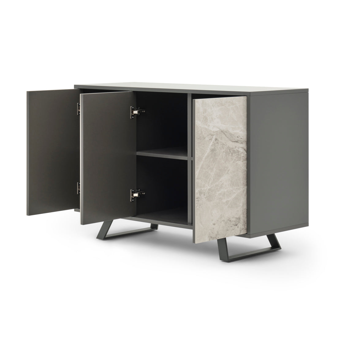 Wimzy Wood Sideboard Dark Grey