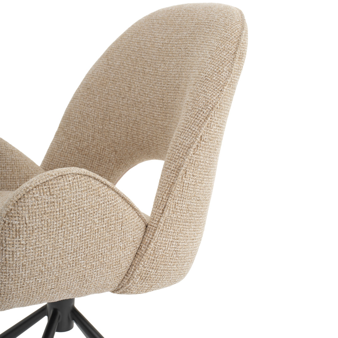 Effina Swivel Armchair Beige