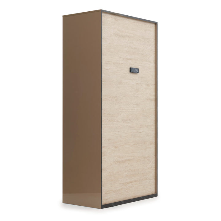 Nunzia Glass Curio Beige