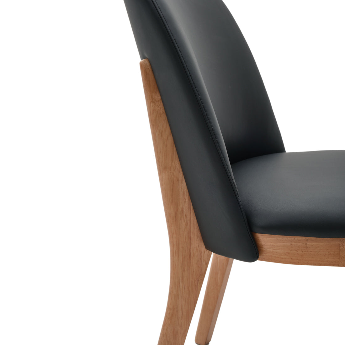Evy Leather Chair Black