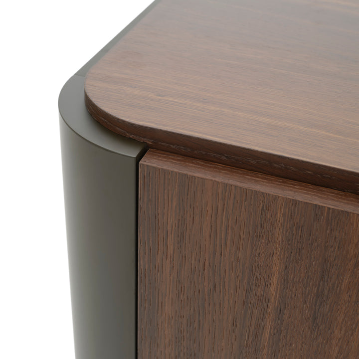 Wadena Wood Sideboard Dark Brown