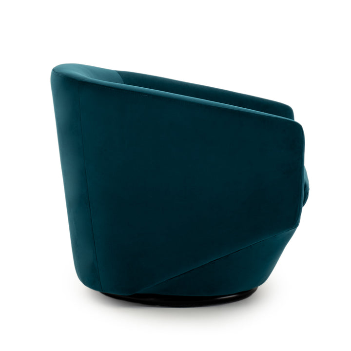 Wyle Swivel Accent Chair Teal