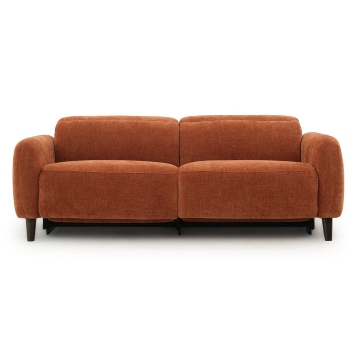 Nilani Fabric Reclining Sofa Orange