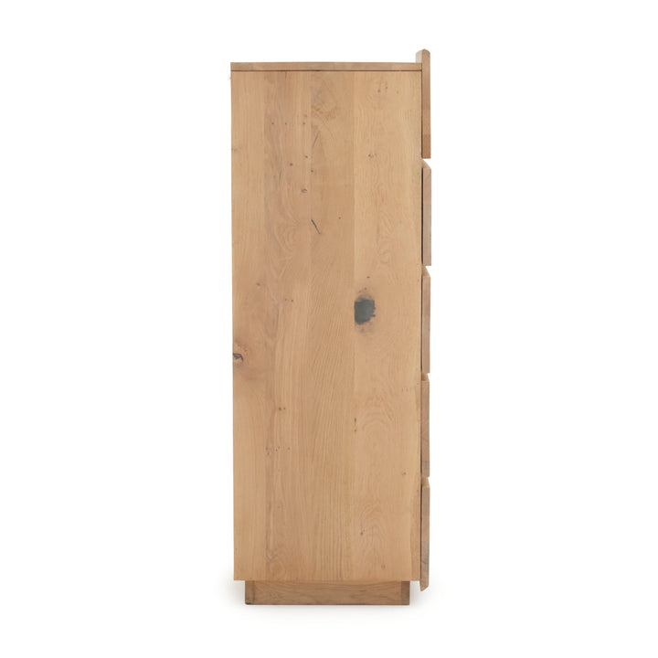 Noemi 5-Drawer Chest Light Brown